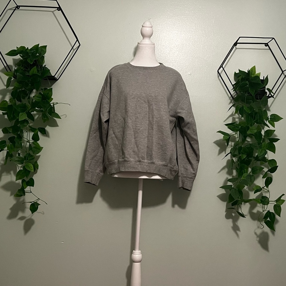 Grey Oversized Sweatshirt